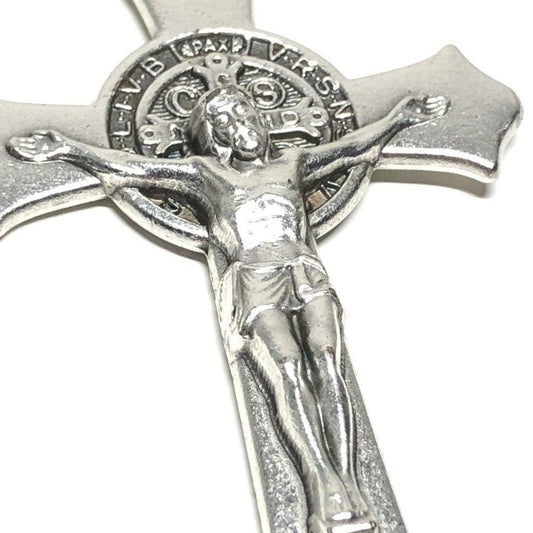 3" St. Benedict Crucifix - Exorcism - Cross - Blessed -Medalla San Benito | Catholically