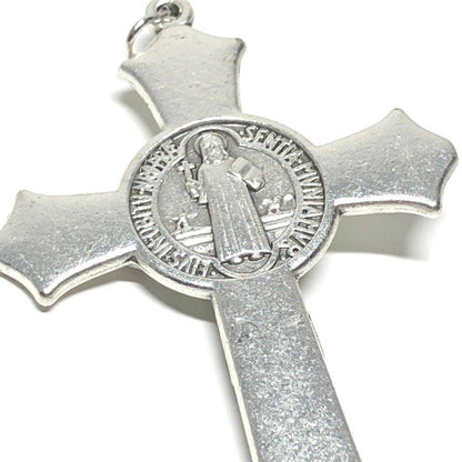 3" St. Benedict Crucifix - Exorcism - Cross - Blessed -Medalla San Benito | Catholically
