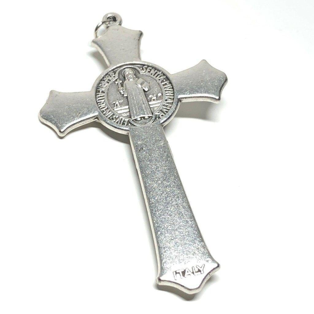 3" St. Benedict Crucifix - Exorcism - Cross - Blessed -Medalla San Benito | Catholically