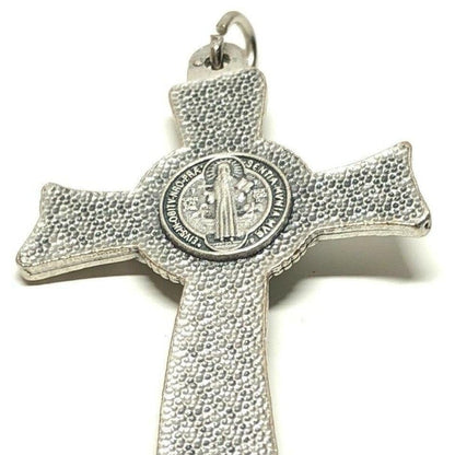 3" St. Benedict Crucifix - Exorcism - Cross - Blessed -Medalla San Benito | Catholically