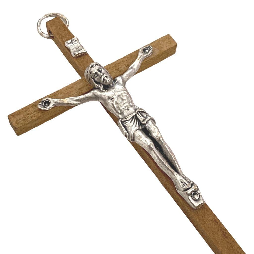 3" Wooden Cross - Blessed By Pope - Christian - Corpus - Wood Crucifix | Catholically