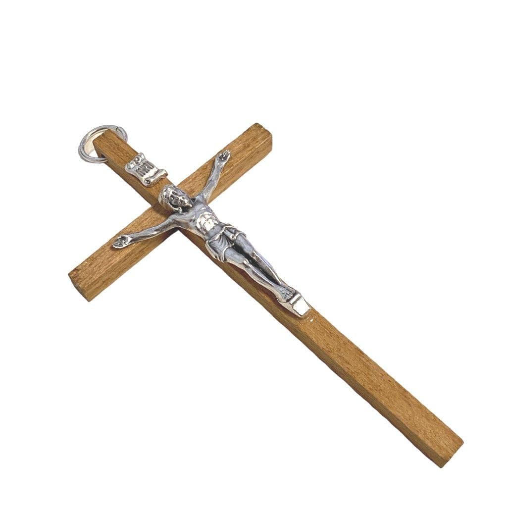 3" Wooden Cross - Blessed By Pope - Christian - Corpus - Wood Crucifix | Catholically