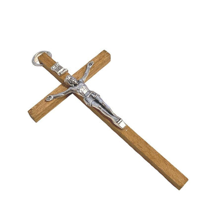 3" Wooden Cross - Blessed By Pope - Christian - Corpus - Wood Crucifix | Catholically