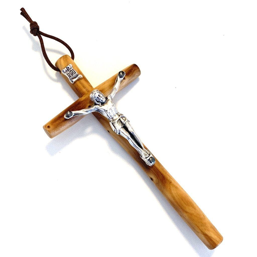 4" Wood Pectoral Cross - Crucifix Blessed Christian - Corpus - Wooden | Catholically
