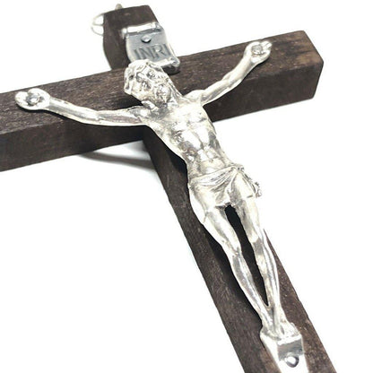 4" Wood Wall Hanging Cross - Crucifix - Blessed - Christian - Corpus - Wooden | Catholically