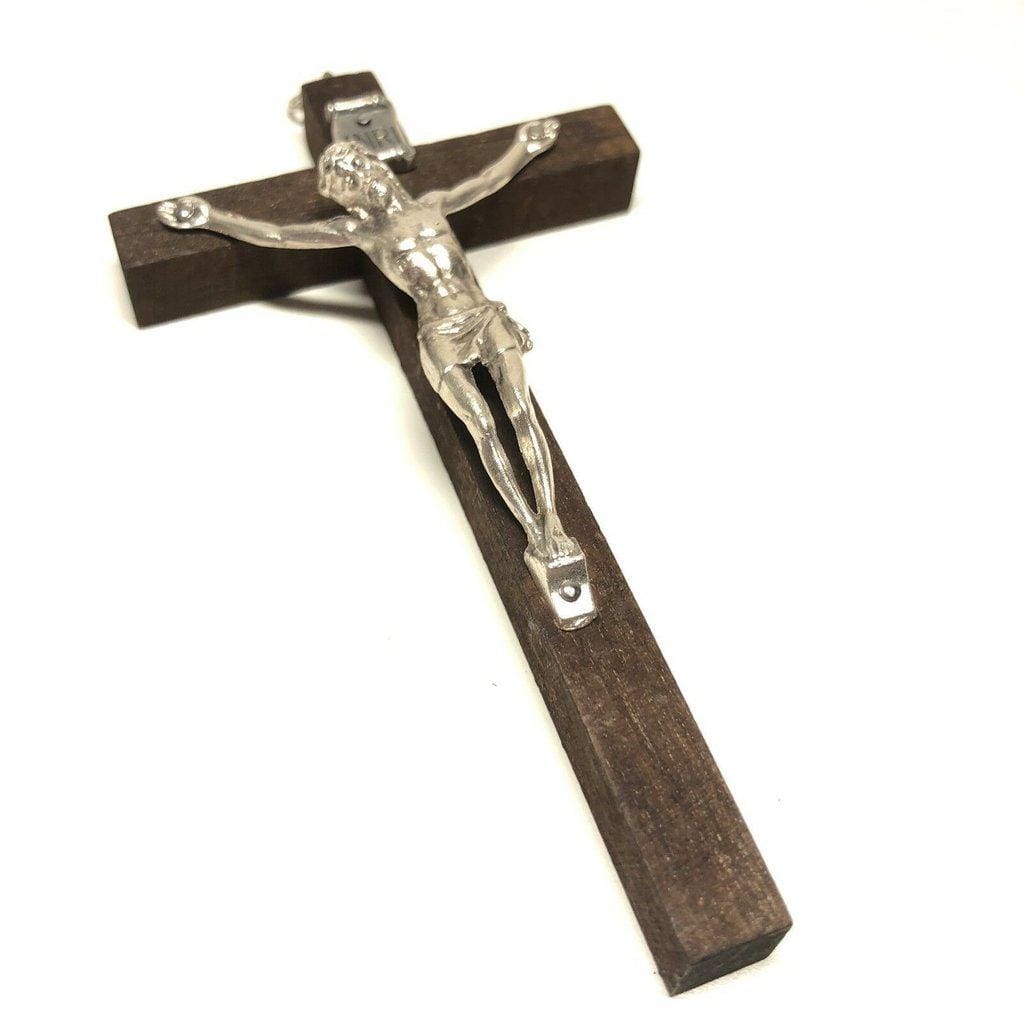 4" Wood Wall Hanging Cross - Crucifix - Blessed - Christian - Corpus - Wooden | Catholically