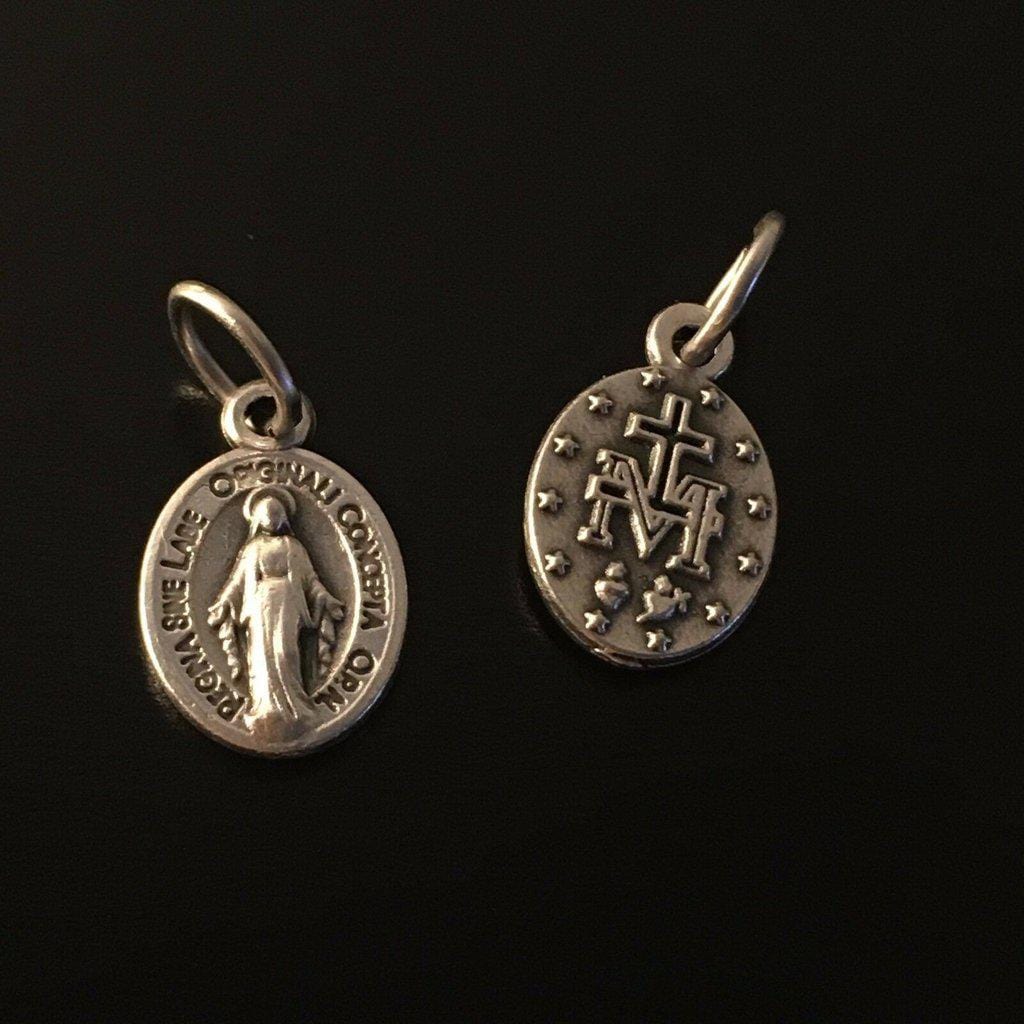 4X Tiny Pendants - Blessed Mother Mary Miraculous Medal - Blessed By Pope | Catholically