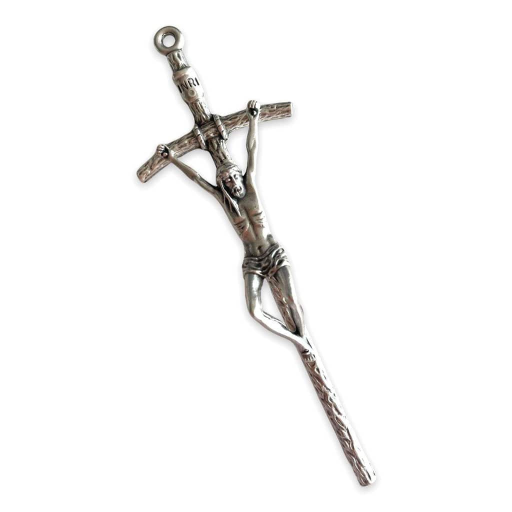 5" Catholic Cross - Wall Crucifix - Blessed By Pope On Request | Catholically