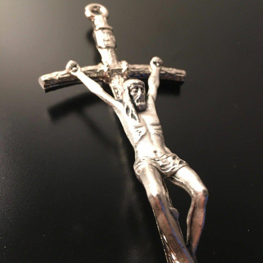 5" Catholic Cross - Wall Crucifix - Blessed By Pope On Request | Catholically
