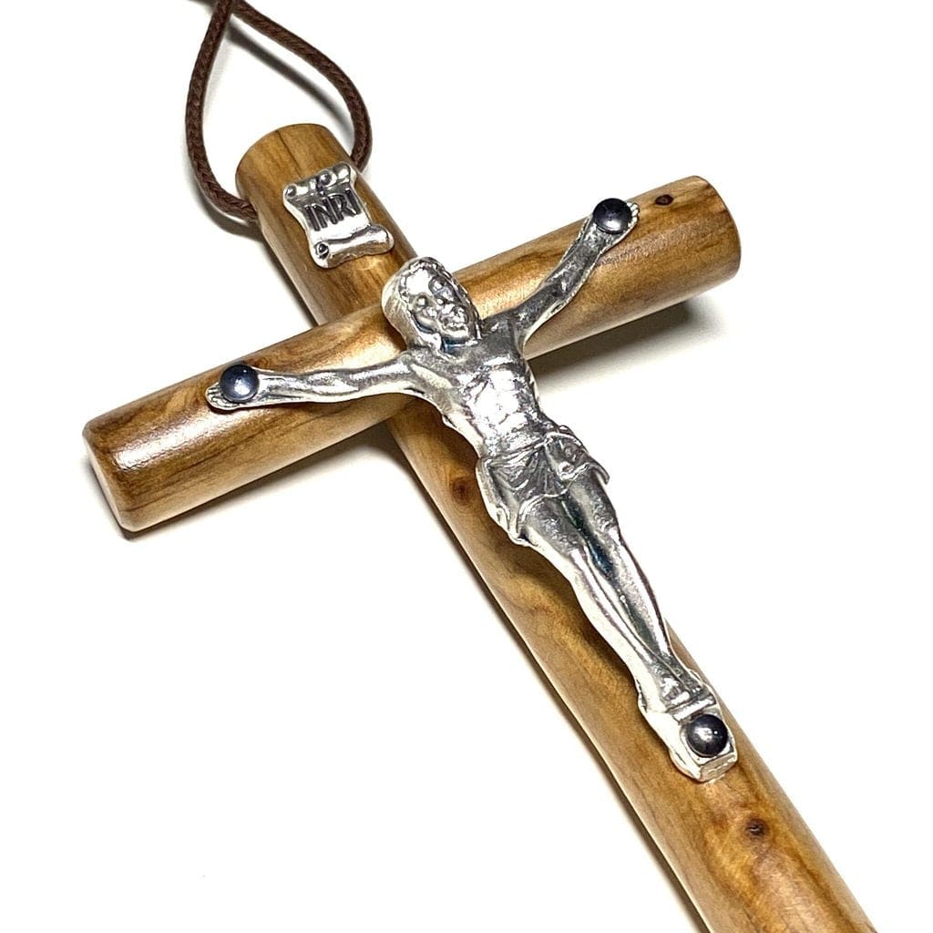 5" Wood Pectoral Cross - Crucifix Blessed Christian - Corpus - Wooden | Catholically