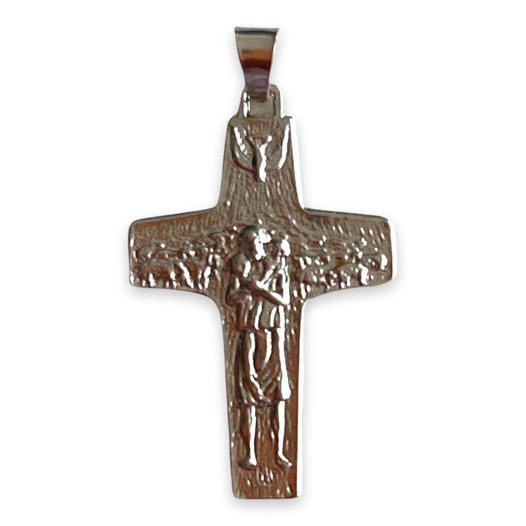 925 Sterling Silver Replica Of Pope Francis Vedele Pectoral Cross - Crucifix | Catholically