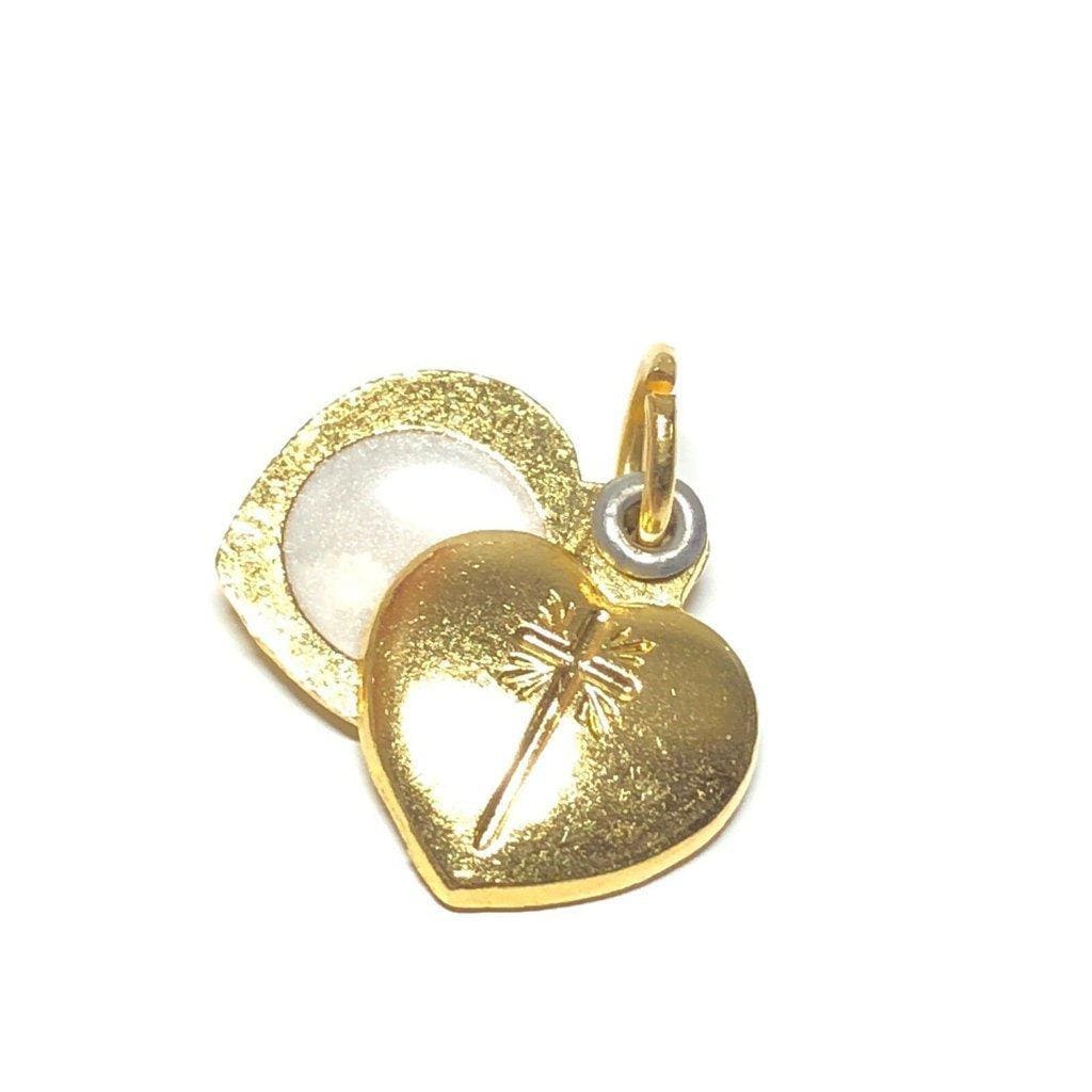 Agnus Dei Sacramental Gold Tone Medal Pendant Charm Medalla - Blessed By Pope | Catholically