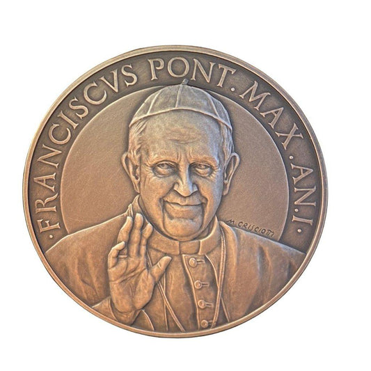 Annual Papal Medal  2013 - Silver Mint - Year 1 - Pope Francis Pontificate | Catholically