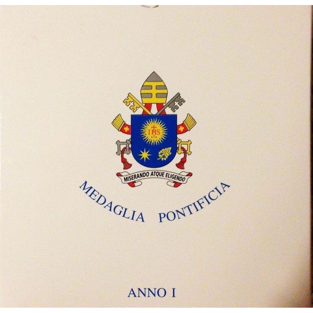 Annual Papal Medal  2013 - Silver Mint - Year 1 - Pope Francis Pontificate | Catholically