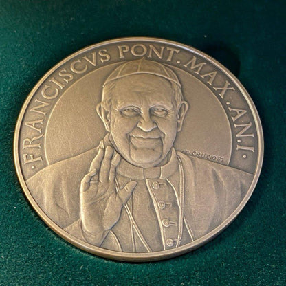 Annual Papal Medal  2013 - Silver Mint - Year 1 - Pope Francis Pontificate | Catholically
