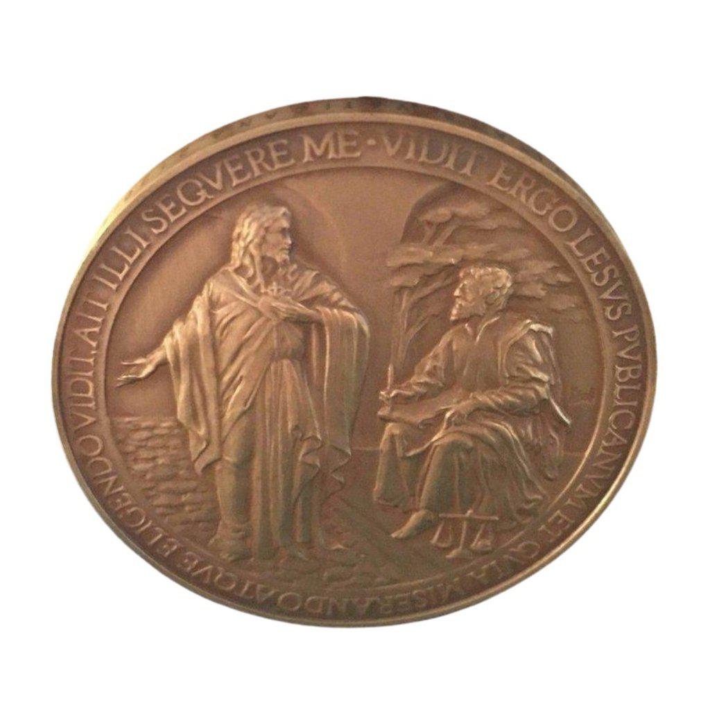 Annual Papal Medal w/ Error Bronze Mint - Year 1 Pope Francis 2013 Lesus | Catholically