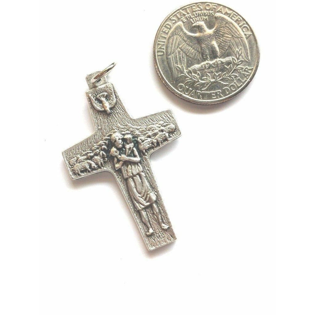 Authentic 1 1/2" Vedele Pope Francis Pectoral Cross - Crucifix - Blessed By Pope | Catholically