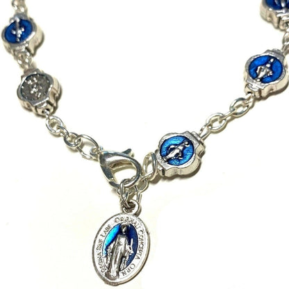 B.V. Mary Miraculous Medal Bracelet - Medal - Religious Charm - Blessed By Pope | Catholically