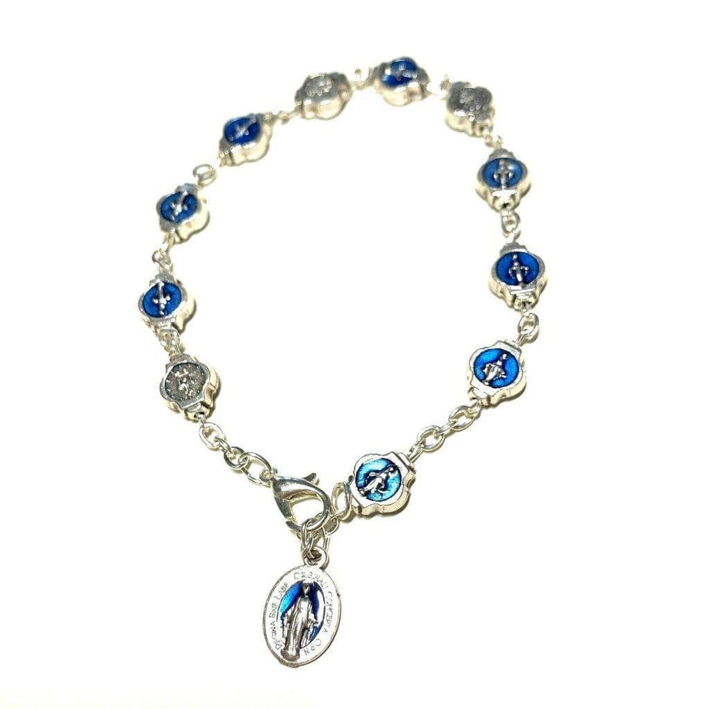 B.V. Mary Miraculous Medal Bracelet - Medal - Religious Charm - Blessed By Pope | Catholically
