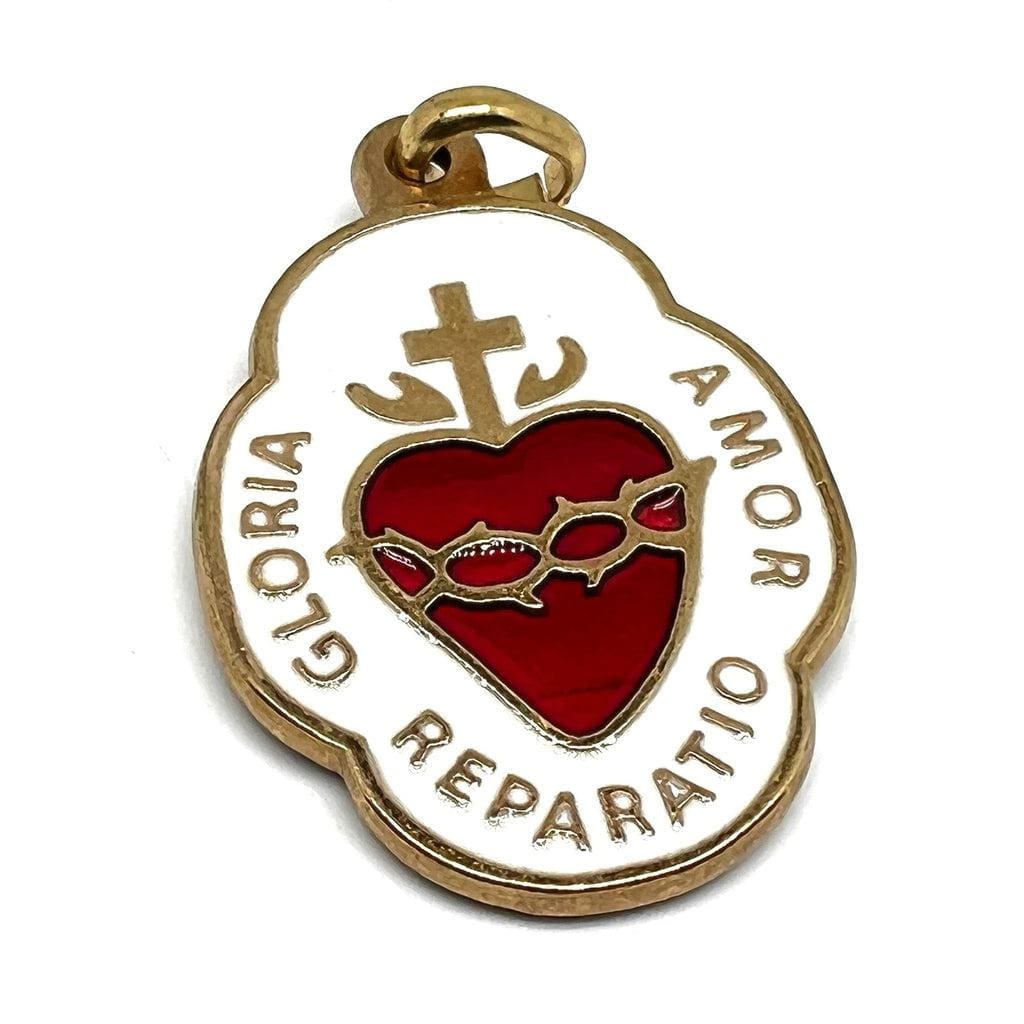 Big Catholic Heart of Jesus - Medal - Pendant - Charm- Blessed By Pope | Catholically