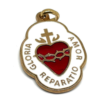 Big Catholic Heart of Jesus - Medal - Pendant - Charm- Blessed By Pope | Catholically