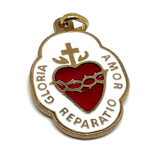 Big Catholic Heart of Jesus - Medal - Pendant - Charm- Blessed By Pope | Catholically