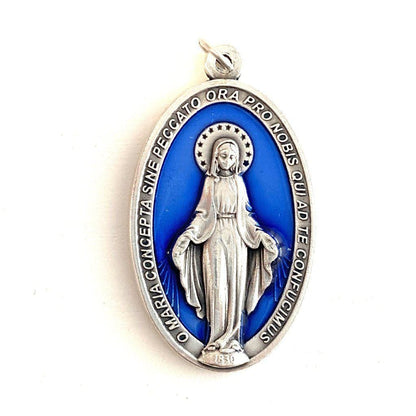 Big Miraculous Medal Pendant Charm - Blessed By Pope | Catholically