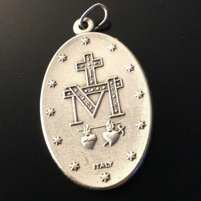 Big Miraculous Medal Pendant Charm - Blessed By Pope | Catholically