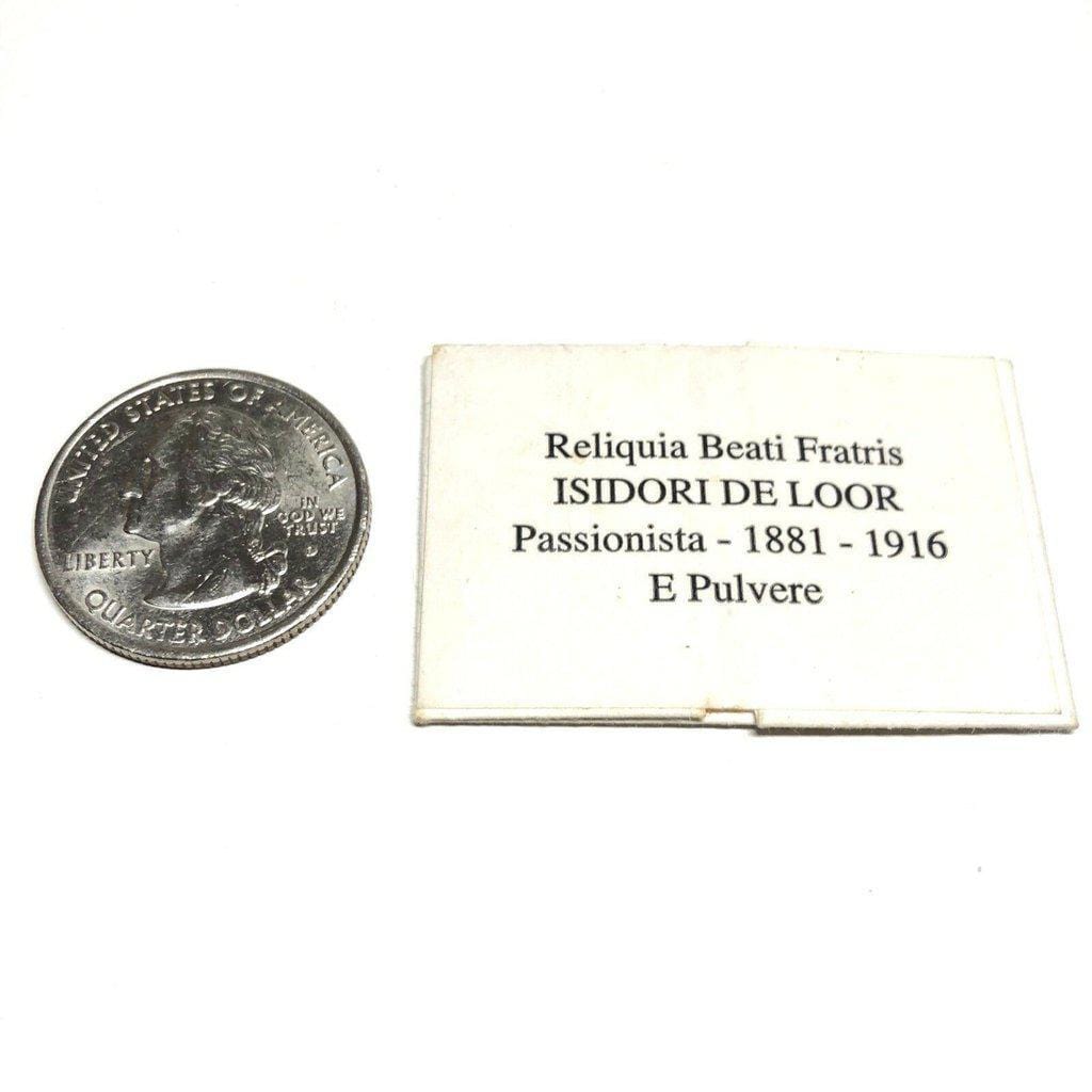 Bl. Isidore De Loor -Vintage Pocket Reliquary Holy Card W/ 2Nd Class Relic | Catholically