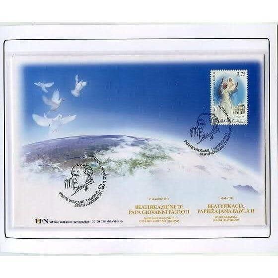 Bl. John Paul II Stamps - Canonizaton - Beatification Folder -Mnh | Catholically