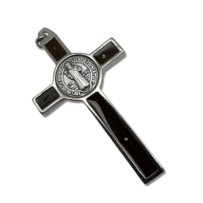 Black Saint St. Benedict 3" Crucifix - Exorcism Cross - Blessed By Pope | Catholically