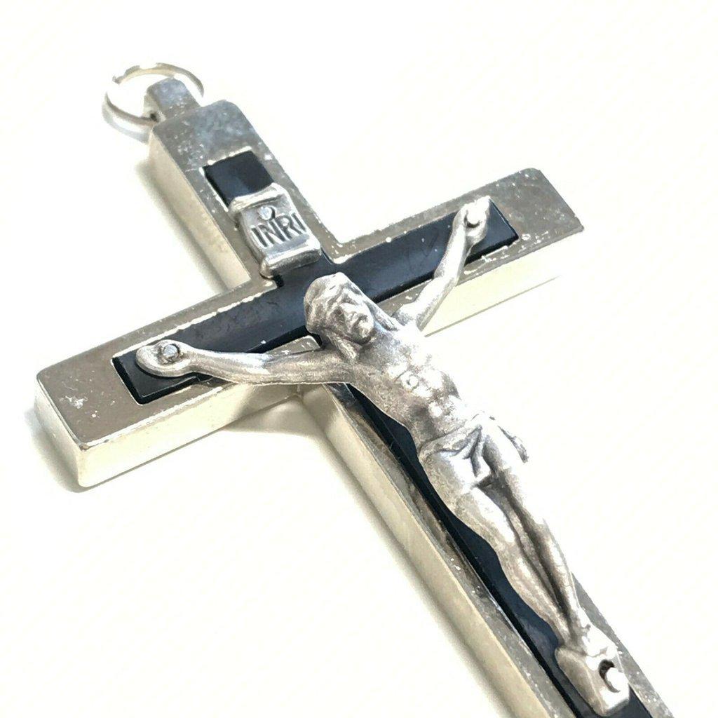 Blessed by Pope - 4" Crucifix - Catholic Small Pectoral Cross | Catholically