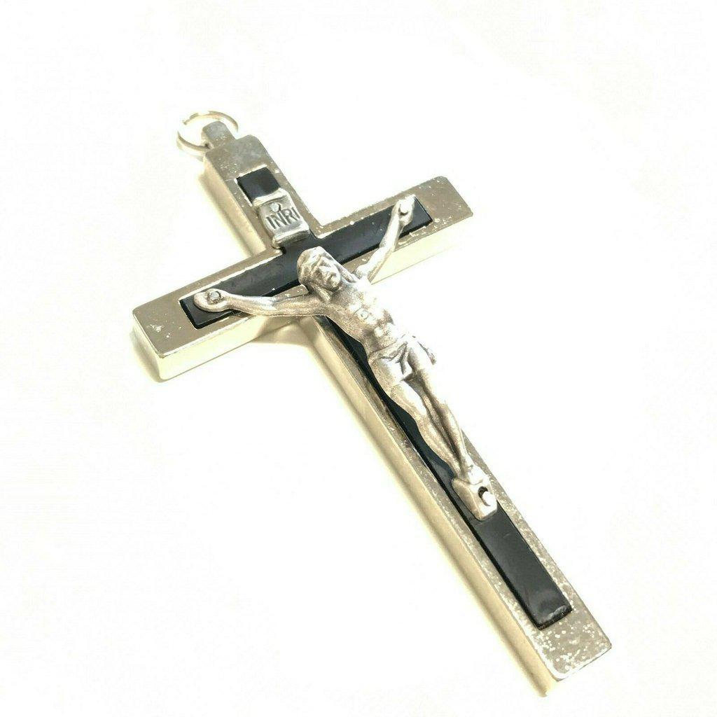 Blessed by Pope - 4" Crucifix - Catholic Small Pectoral Cross | Catholically