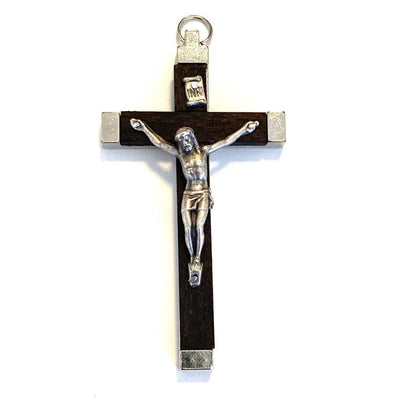 Blessed by Pope - 3.75"  Crucifix - Catholic Small Pectoral Cross | Catholically