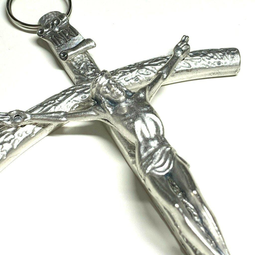 Blessed by Pope - Big Cross - 10" Wall Crucifix | Catholically
