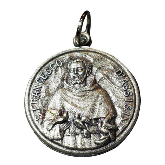 Blessed by Pope St. Saint Francis Medal Doves Pendant | Catholically