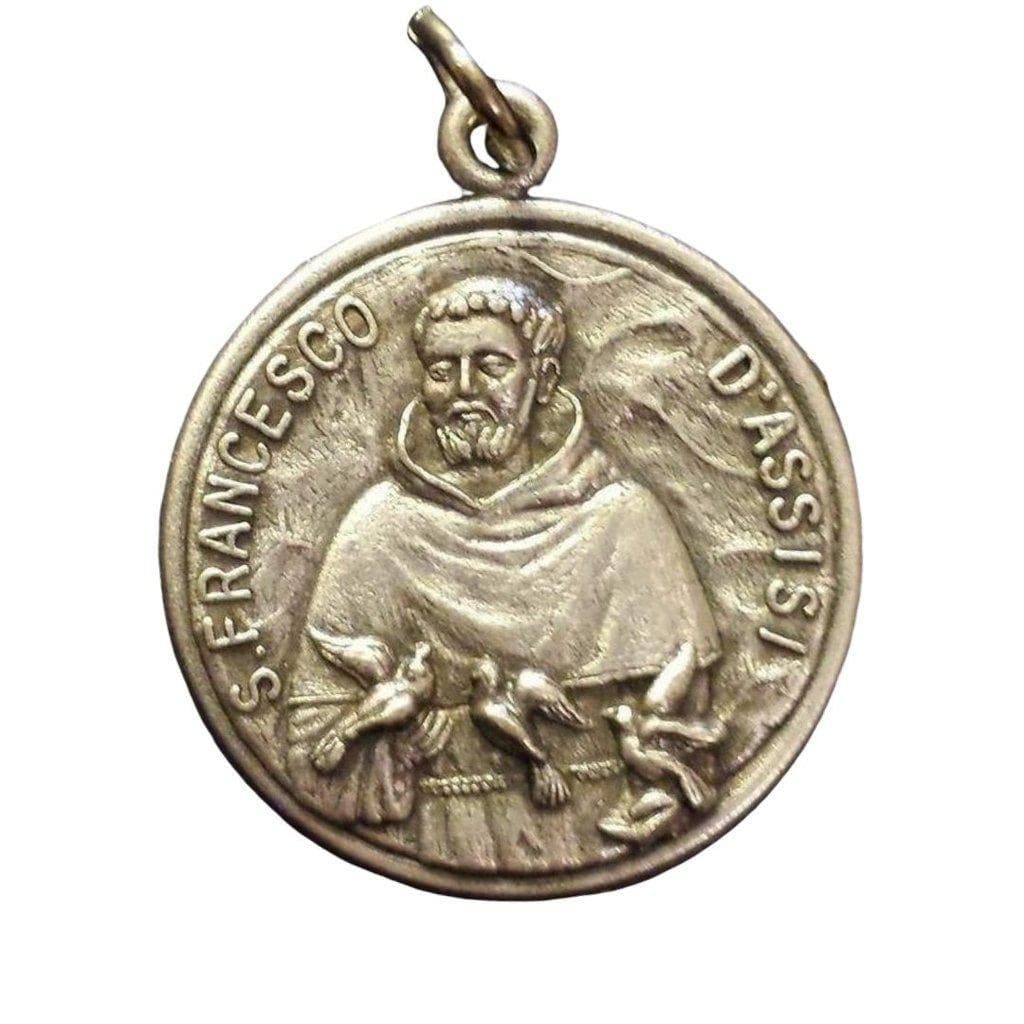 Blessed by Pope St. Saint Francis Medal Doves Pendant | Catholically