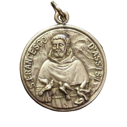 Blessed by Pope St. Saint Francis Medal Doves Pendant | Catholically