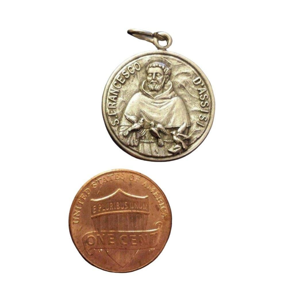 Blessed by Pope St. Saint Francis Medal Doves Pendant | Catholically