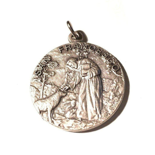Blessed By Pope - Huge Wolf Medal 1.25 St. Francis Of Assisi - Franciscan | Catholically