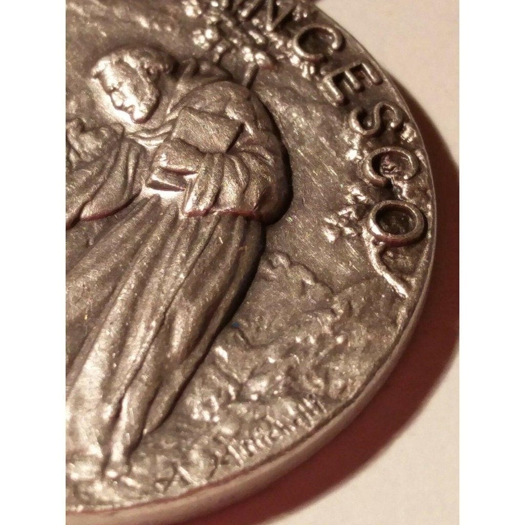 Blessed By Pope - Huge Wolf Medal 1.25 St. Francis Of Assisi - Franciscan | Catholically