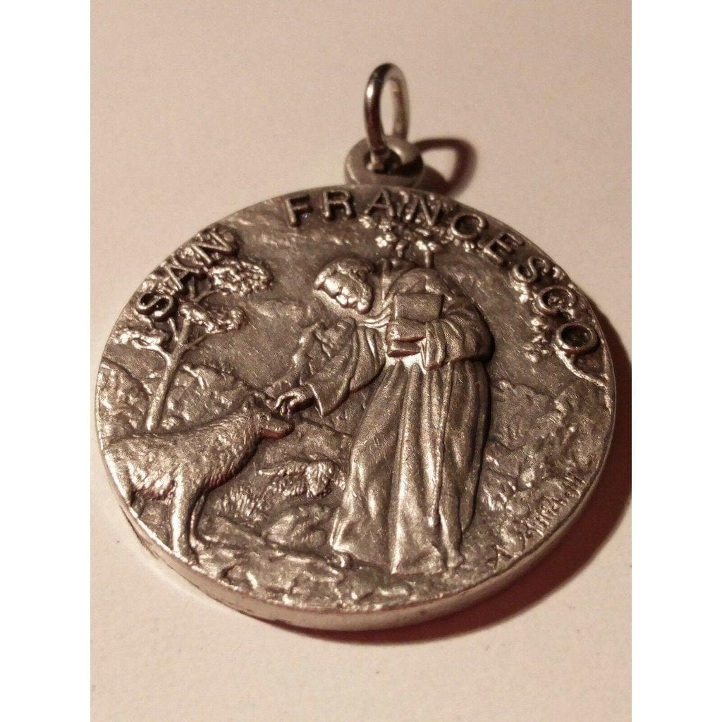 Blessed By Pope - Huge Wolf Medal 1.25 St. Francis Of Assisi - Franciscan | Catholically
