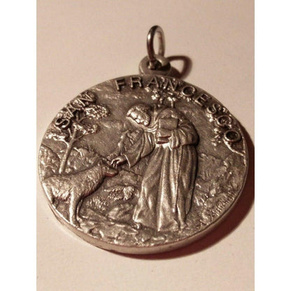 Blessed By Pope - Huge Wolf Medal 1.25 St. Francis Of Assisi - Franciscan | Catholically