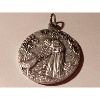 Blessed By Pope - Huge Wolf Medal 1.25 St. Francis Of Assisi - Franciscan | Catholically