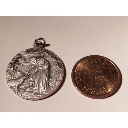 Blessed By Pope - Huge Wolf Medal 1.25 St. Francis Of Assisi - Franciscan | Catholically