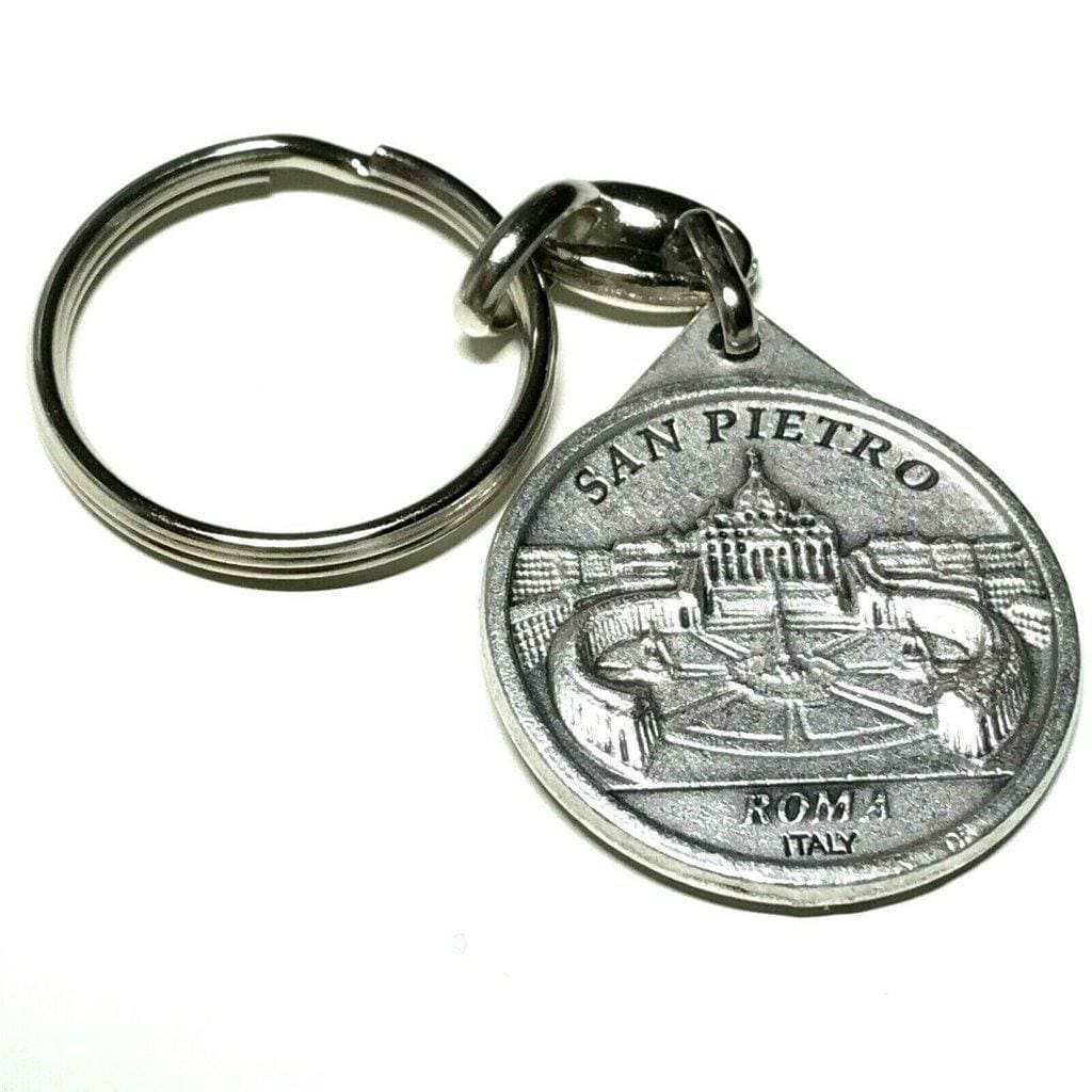 Blessed By Pope - Nice Pope Francis Key Ring - Key Chain St. Peter'S Square | Catholically