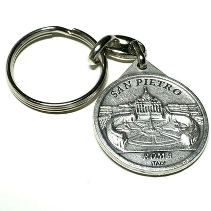 Blessed By Pope - Nice Pope Francis Key Ring - Key Chain St. Peter'S Square | Catholically