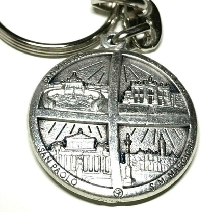 Blessed By Pope - Nice Pope Francis Key Ring - Key Chain St. Peter'S Square | Catholically