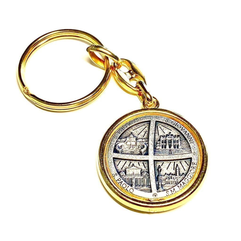 Blessed By Pope - Nice Pope Francis Key Ring - Key Chain St. Peter'S Square | Catholically