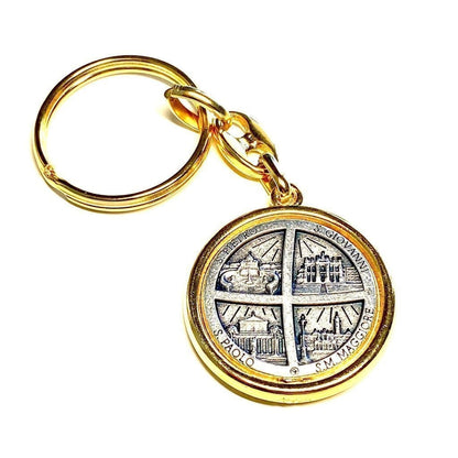 Blessed By Pope - Nice Pope Francis Key Ring - Key Chain St. Peter'S Square | Catholically